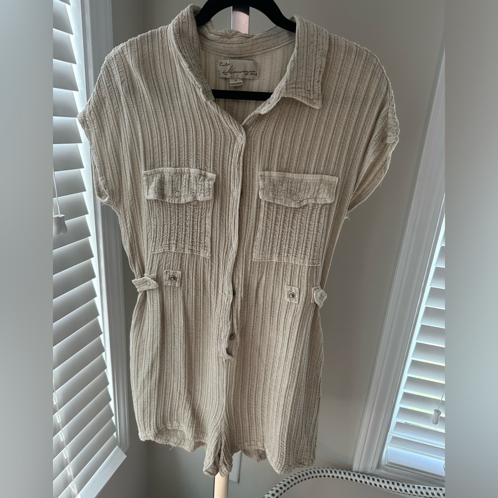 Vintage Havana Cotton romper with pockets